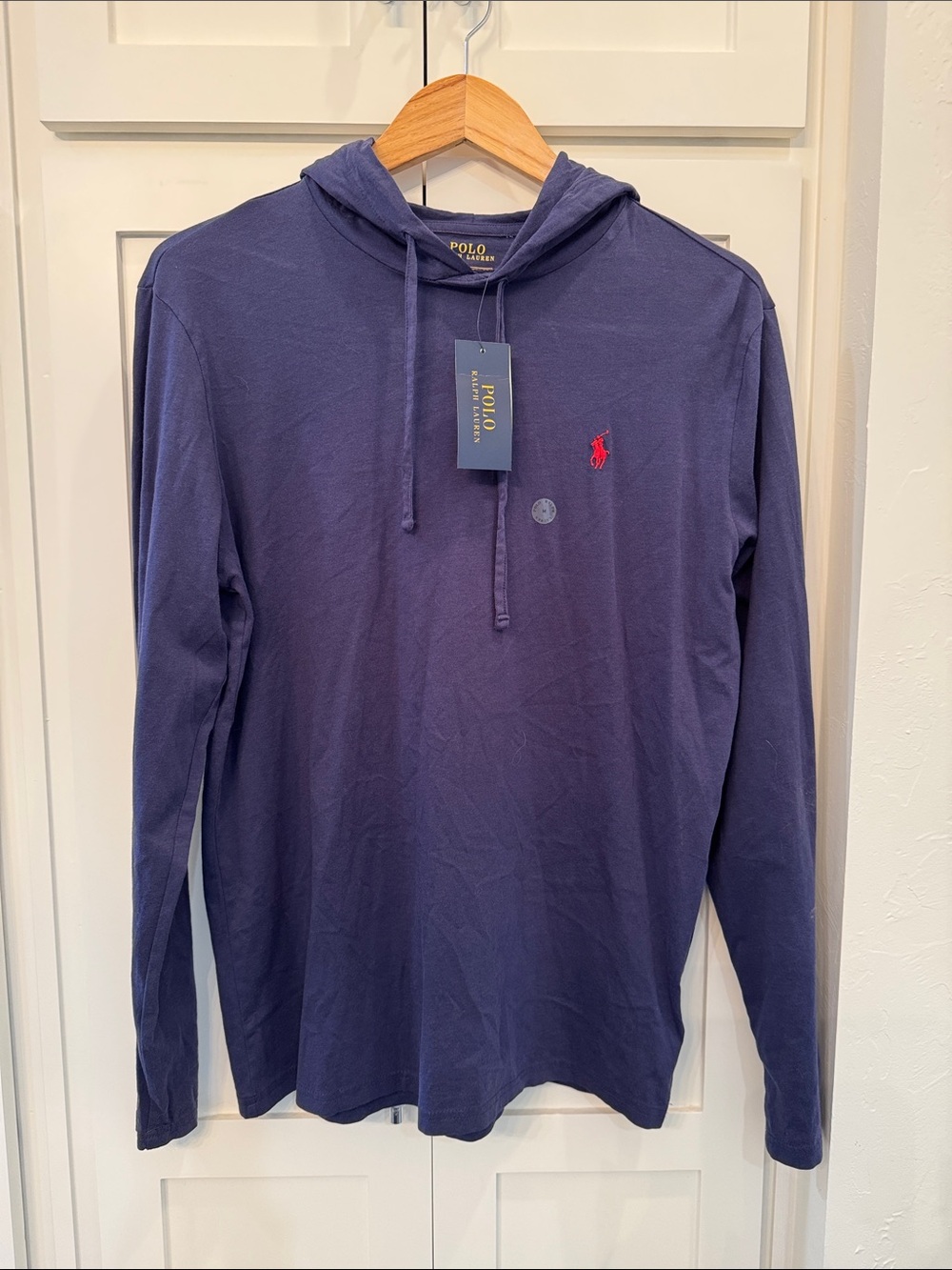 Polo by Ralph Lauren Navy Long-Sleeve Hoodie Tee